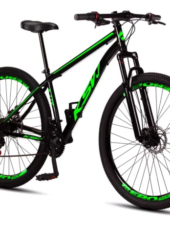 Bicicleta Aro 29 Aço Carbono Ksvj Freios Disco Suspensão 21v